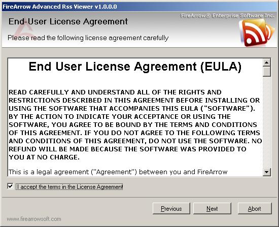After you have read and accepted the License Agreement, click Next to