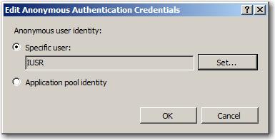 Appendix F Configuring Microsoft IIS 6.0 and 7.0 12. Under the IIS section, double click on Authentication. The Authentication Properties screen is displayed. Authentication Properties 13.