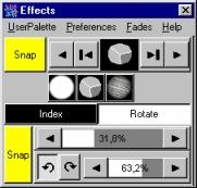 Controlling and programming fixtures 7.3.9 Effect control 7.3.9.1 Effect controls for built in profiles 115 Click on the fixture tool bar 57 to access the effects control.