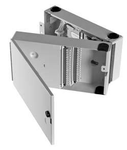 Traditional swing frame design allows for access to the back section of the wall box Splitter can