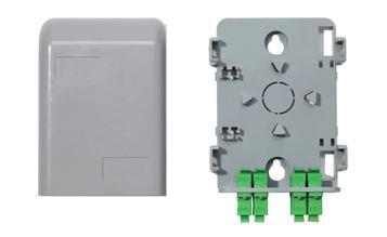 and ease of installation Available to the fiber fence AND BENEFITS Compact design for installation on the wall as well as inside the terminal panel.