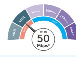 VDSL The broadband signal will automatically change for to ADSL2+ on the day of the upgrade. VDSL is a faster service that is available now the upgrade is complete.