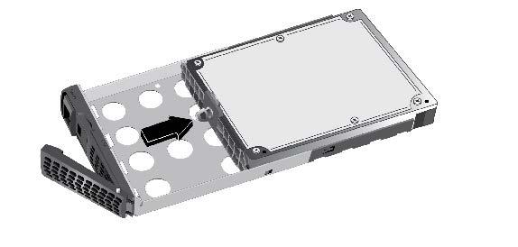 The bracket lock prevents the mounting bracket from sliding all the way off the disk tray. 6.