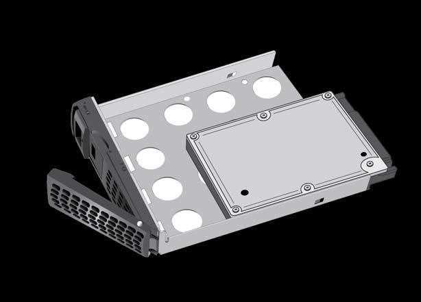 Make sure that the HDD or SSD is installed on the correct side of the disk tray.