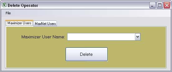A dialogue box will appear showing the progress and the success/failure of the user being added to each Maximizer. To add a user to the MaxNet system, click on the MaxNet Users tab.
