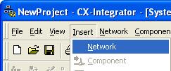 1 Start the CX-Integrator.