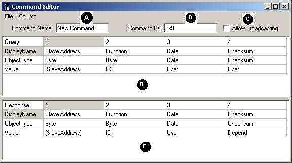 FRAME AND COMMAND EDITORS SPECIFYING A NEW COMMAND Select Add Command as described earlier.