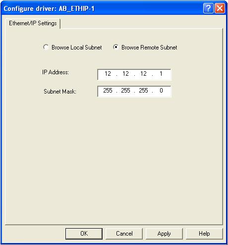 Rockwell software Integrating B&R DeviceNet bus controllers When configuring the serial interface, the user can select the COM port and the baud rate.