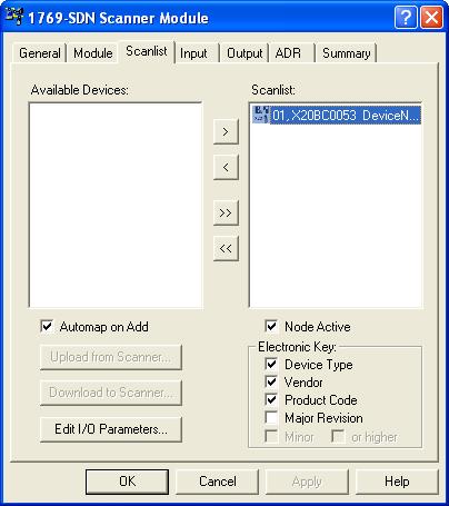 4.5 Configuration - DeviceNet master Rockwell software Integrating B&R DeviceNet bus controllers Once all slaves and the B&R DeviceNet bus controller have been configured on the X2X Link, the