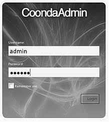 formulára, ktorý sa zobrazí v internetovom prehliadači po zadaní nasledovnej adresy: http://meno.servera/coondaweb/.