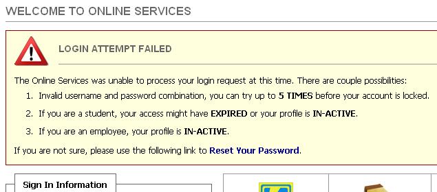 LOGIN DIFFICULTIES - EXPIRED I used the correct username/password information, but I can t get in!