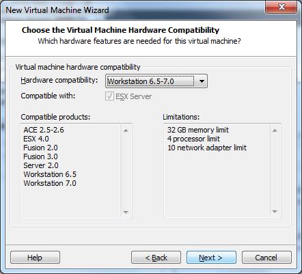 Within VMWare Workstation, select File New Virtual Machine 2.