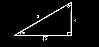 There is another special right triangle with angles 30-60 -90. The sides of this triangle are in a ratio of 1: 3 : 2 In the triangle below. The length of the short leg is 5.