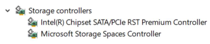 Using the default Windows storage drivers is not recommended. Verify if the default serial ATA drivers are installed in the computer.
