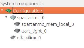 If you click a hardware component in the System Manager, the Component Editor will be adapted to the component accordingly.
