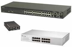 Converters 186 PoE Injector 186 PoE Rack Mount Switches 186 10/100Mbps Compact Switches 187 Gigabit Compact Switches 187 10/100Mbps Rack Mount