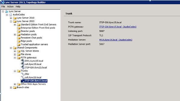 Microsoft Lync & Twilio SIP Trunk The E-SBC is added as a PSTN gateway, and a trunk is created as