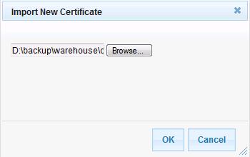 Contexts page; the Context Certificates page appears. b. Scroll down to the Upload certificates files from your computer group, click the Browse button corresponding to the 'Send Device Certificate.