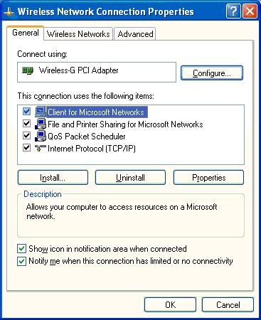 Manual wireless connection instructions: (NOTE: Windows 2000, ME and 98se users may have to install the wireless network adapter software that came with your computer or wireless network adapter to