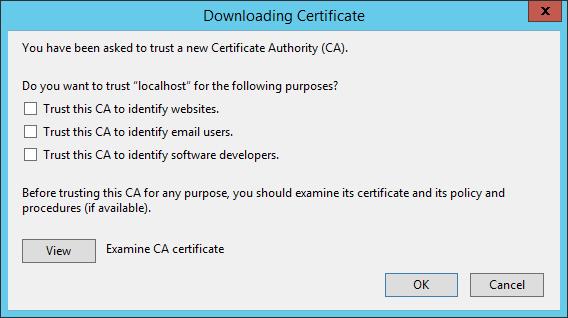 Figure 79. Downloading Certificate 9 Copy the sha256 fingerprint value.