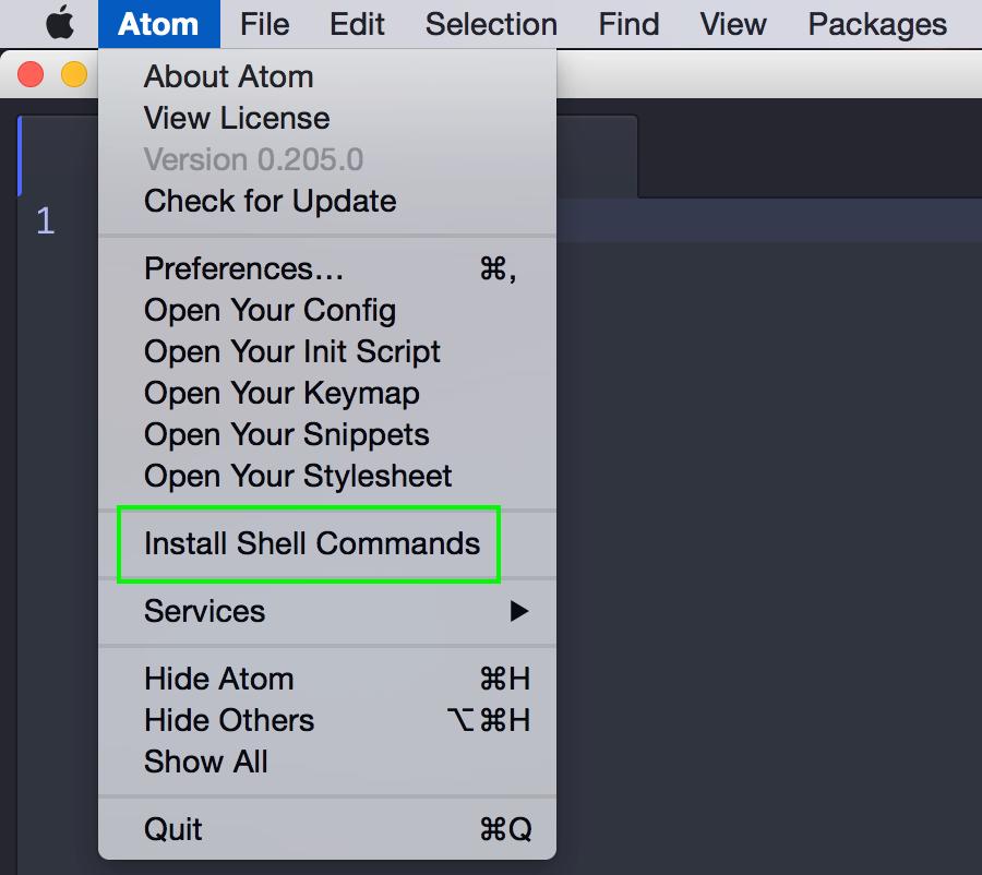 Mac users: configure Atom for shell https://stackoverflow.