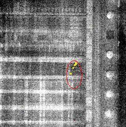 Unit-2 (999 ua@1.5v) Figure 11:EMMI image showing hot Spot in the device at V core =1.