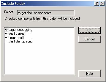 Configure System Image Include: development tool components > target