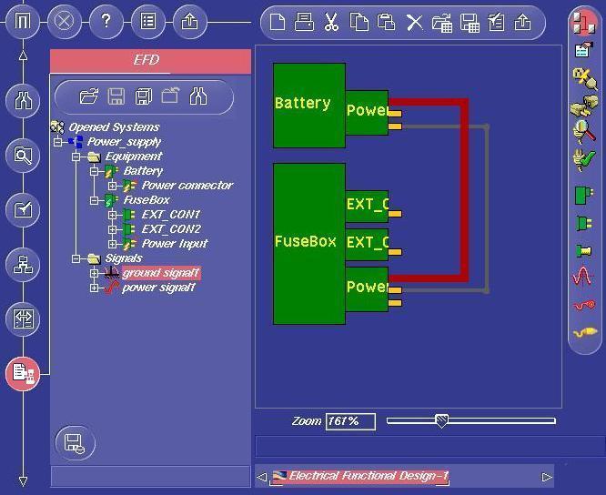 6. Create a signal in the EFD workbench. The signal is added to the tree view. 7.
