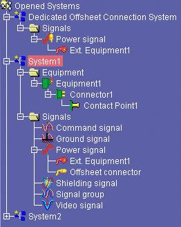 Tree View Tree view icons identify EFD components and signals as follows: Systems. This icon includes a yellow star when the system is new or has been modified and requires saving. Folders.