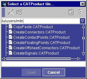 Opening Existing Systems This task explains how to open existing systems saved as CATProduct type files. 1. Click the Open System icon. The Select a CATProduct file... dialog box appears. 2.