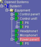 This task explains how to move electrical components using cut and paste commands. 1 Select the electrical component you want to move in the tree view. 2.