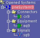 Saving Systems in ENOVIA V5 This task explains how to save systems, which you modified in EFD, in ENOVIA V5. You are working with EFD in an ENOVIA V5 environment. 1.
