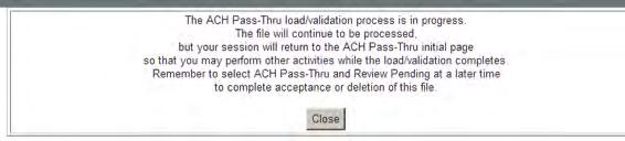 will receive a message stating they do not have permission to the ACH Company).