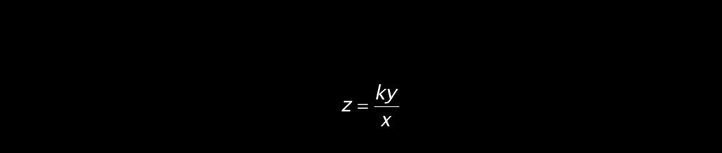 Joint Variation Joint variation occurs when a quantit varies directl as the product of two or more other quantities. For instance, if z = k where k 0, then z varies jointl with and.