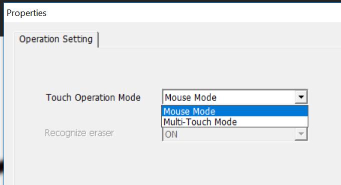 and click OK In Mouse Mode, some of the touchscreen functions do not work.
