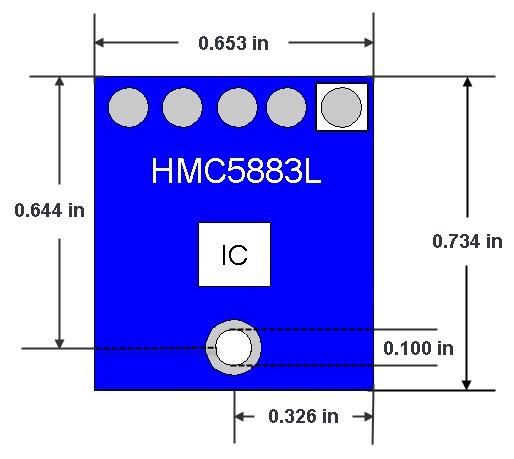 (internally pulled high, see datasheet for details) 4 SCL I I²C Clock (Pulled high on module, Clock 160Hz Default) 5 SDA IO I²C