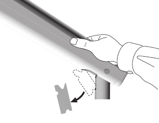 Remove the Flexarm Block NOTE This procedure is not required for track mount systems.