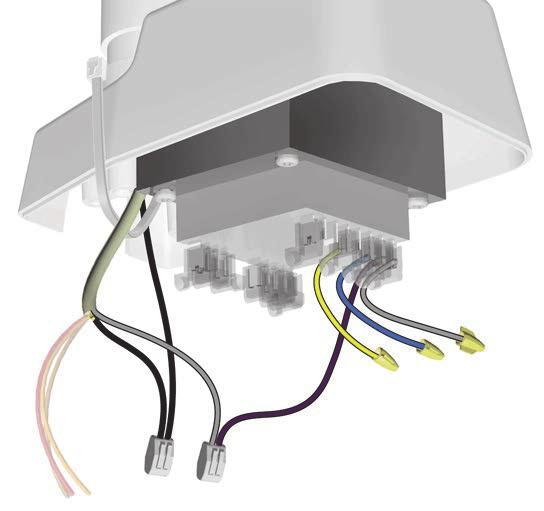 Task 5. Cap the yellow, blue and gray wires from the transformer with wire nuts. NOTE The gray wires do not connect to each other for this configuration.