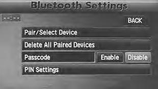Press the on-screen button to return to the Bluetooth Audio screen. RDM-TMC 5.