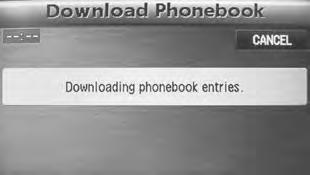 Before n Making calls using the phonebook Downloading the phonebook Downloads the phonebook data registered to the currently connected mobile telephone into the navigation system. 1.