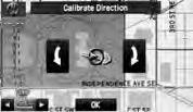 select. Calibration or to adjust the direction in which you are heading, and select.