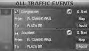 Before The selected traffic event map is displayed on the screen.