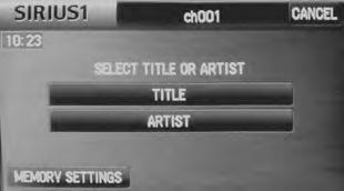 Song title, Artist name, INFO display Press the on-screen button to display the last characters of the name. To return to the display of the preset channels, press the on-screen button. 1.