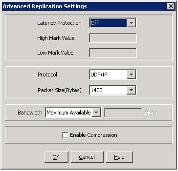 Configuring disaster recovery for Exchange Server in a Microsoft cluster Configuring VVR: Setting up an RDS 105 If you want to specify advanced replication settings, click Advanced.