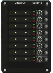 programmable buttons with individual labels and status indicators Optional button protection covers For single or dual systems Size (WxHxD): 96 x 144 x 50 mm Weight: 0.