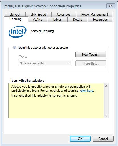 3.7 Teaming Configuration 1. Please install the OS and LAN driver first. 2.