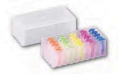 (Stackable) polypropylene rack Fixed 13 x 13 mm dividers for the storage of 50 x 1.5/2.