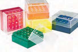 Cryogenic Storage Boxes Coloured Cryogenic Storage Boxes A range of coloured polycarbonate storage boxes for use in ultra-low temperatures. Boxes can be submerged in LN 2.