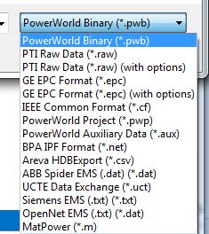 PowerWorld s Experience with other Data Formats EPC and RAW files: Historically represent busbranch models, though that is evolving HDBExport command from Areva EMS A lot of experience reading from