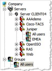 3.2 Procedure 2: Assigning Group(s) to the Juniper Gate Remember that you must have user groups created and the corresponding LDAP configured.